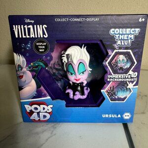 Pods 4D Disney Villains URSULA 498 Connect Figure Toy NEW‎ WITH TAG